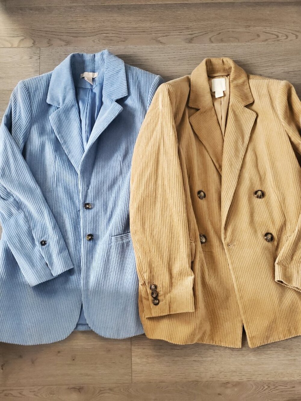 2 Blazers Blue & Tan (Corduroy)
